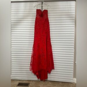 Sherri Hill Red Evening Dress